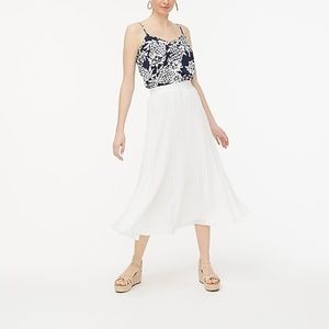 J. Crew Factory White Midi Skirt